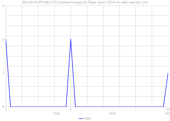 SALON PLAFOND LTD (United Kingdom) Page visits 2024 