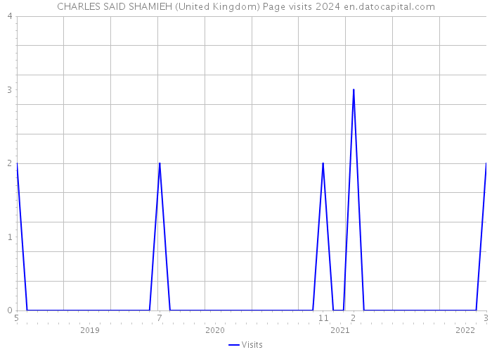 CHARLES SAID SHAMIEH (United Kingdom) Page visits 2024 