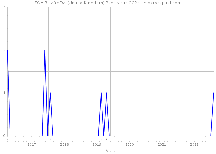 ZOHIR LAYADA (United Kingdom) Page visits 2024 
