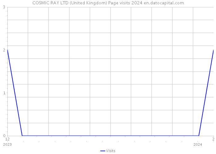 COSMIC RAY LTD (United Kingdom) Page visits 2024 
