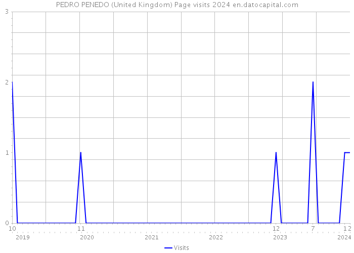 PEDRO PENEDO (United Kingdom) Page visits 2024 