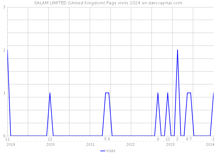 SALAM LIMITED (United Kingdom) Page visits 2024 