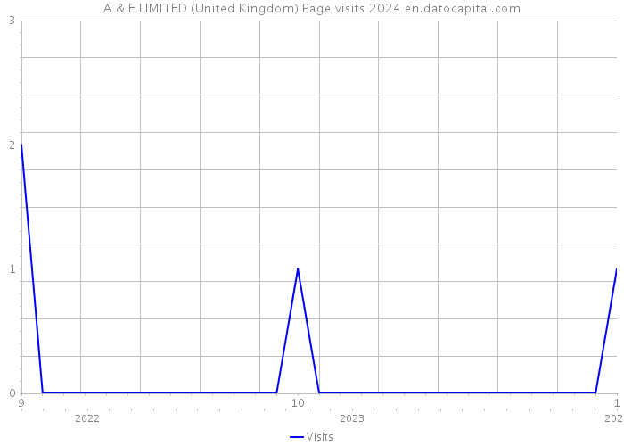 A & E LIMITED (United Kingdom) Page visits 2024 