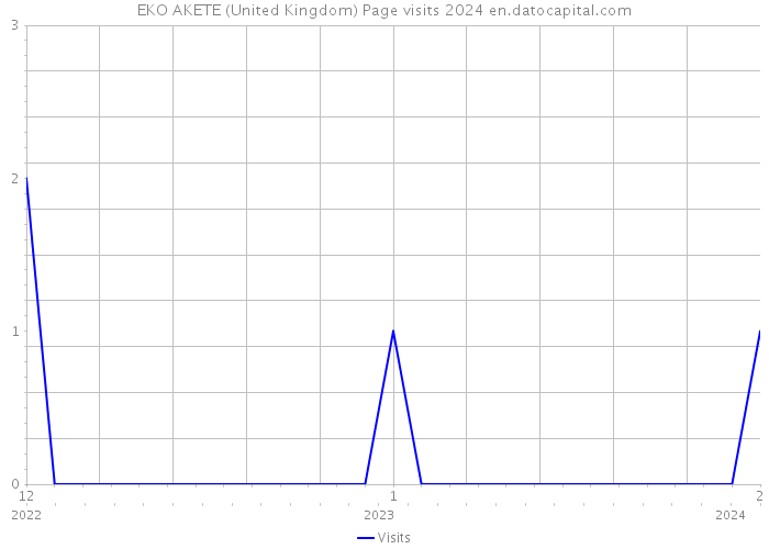 EKO AKETE (United Kingdom) Page visits 2024 