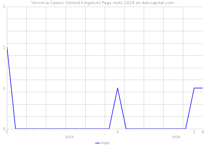 Veronica Casero (United Kingdom) Page visits 2024 
