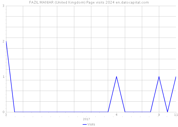 FAZIL MANIAR (United Kingdom) Page visits 2024 
