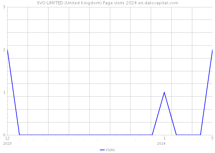 SVO LIMITED (United Kingdom) Page visits 2024 