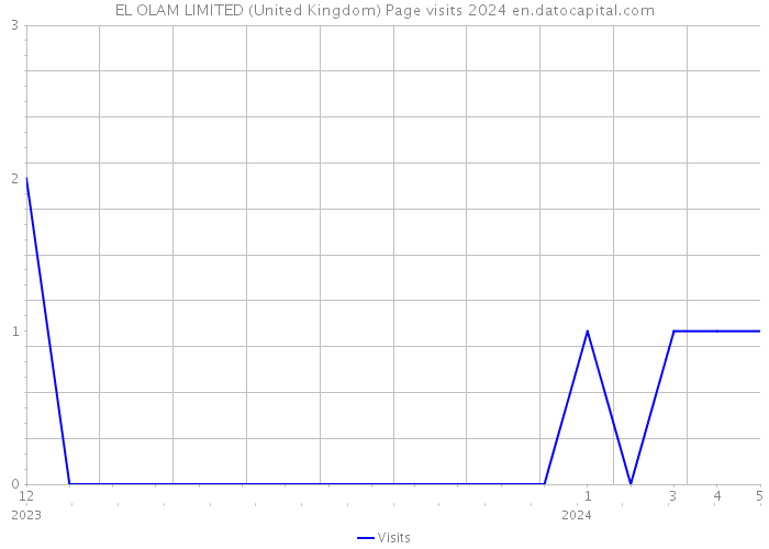 EL OLAM LIMITED (United Kingdom) Page visits 2024 