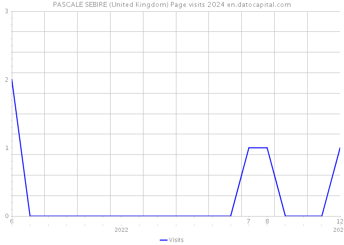 PASCALE SEBIRE (United Kingdom) Page visits 2024 