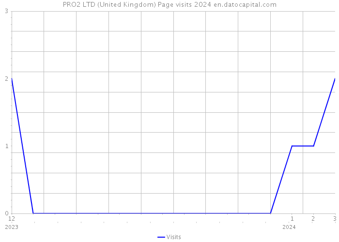PRO2 LTD (United Kingdom) Page visits 2024 