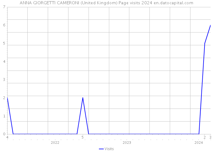 ANNA GIORGETTI CAMERONI (United Kingdom) Page visits 2024 