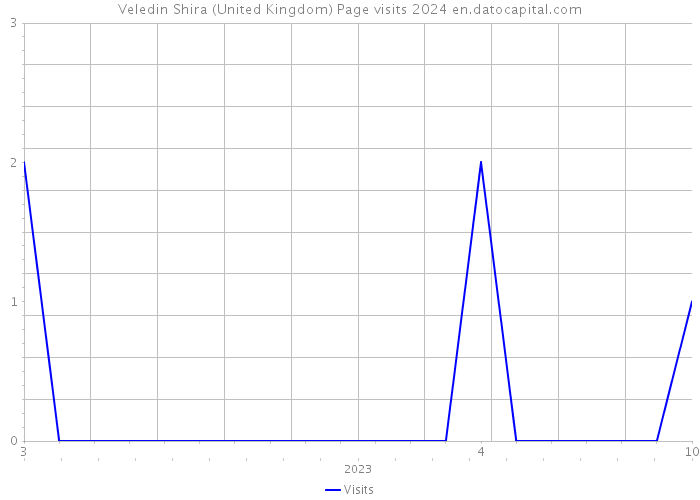 Veledin Shira (United Kingdom) Page visits 2024 