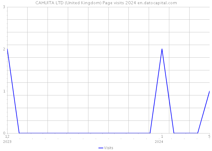 CAHUITA LTD (United Kingdom) Page visits 2024 