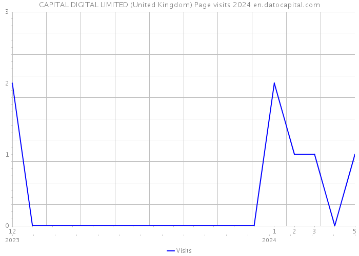 CAPITAL DIGITAL LIMITED (United Kingdom) Page visits 2024 