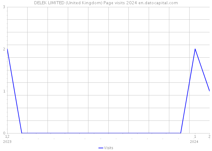 DELEK LIMITED (United Kingdom) Page visits 2024 