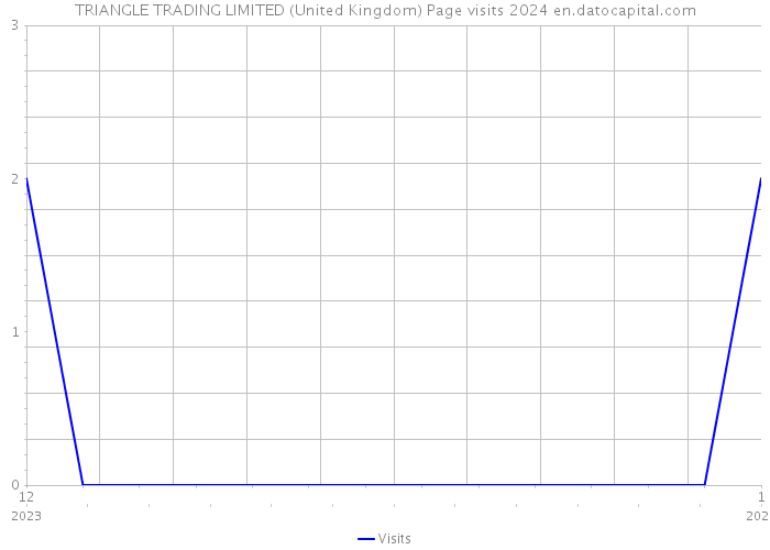 TRIANGLE TRADING LIMITED (United Kingdom) Page visits 2024 