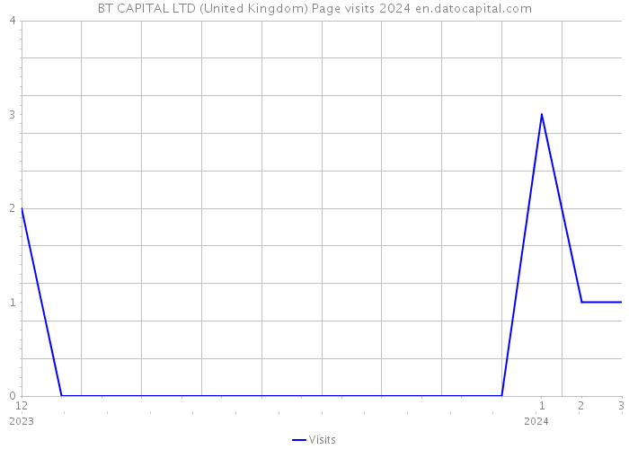 BT CAPITAL LTD (United Kingdom) Page visits 2024 