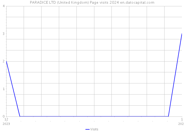 PARADICE LTD (United Kingdom) Page visits 2024 