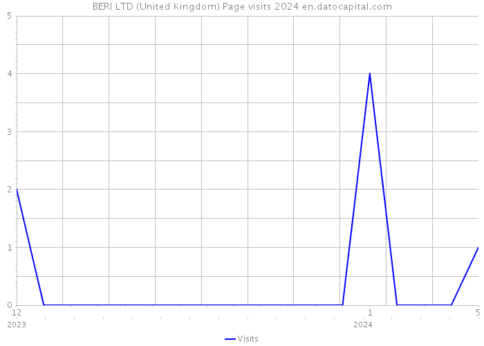 BERI LTD (United Kingdom) Page visits 2024 