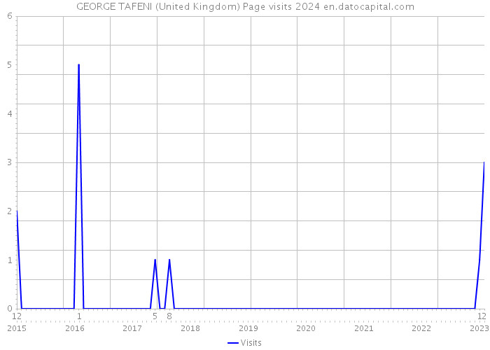 GEORGE TAFENI (United Kingdom) Page visits 2024 