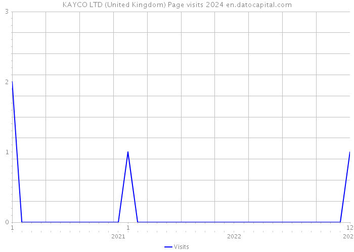 KAYCO LTD (United Kingdom) Page visits 2024 