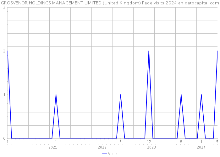 GROSVENOR HOLDINGS MANAGEMENT LIMITED (United Kingdom) Page visits 2024 