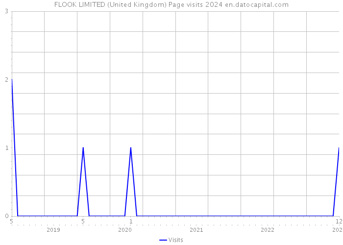 FLOOK LIMITED (United Kingdom) Page visits 2024 