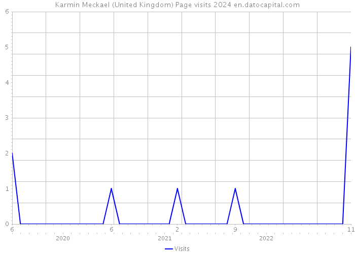 Karmin Meckael (United Kingdom) Page visits 2024 