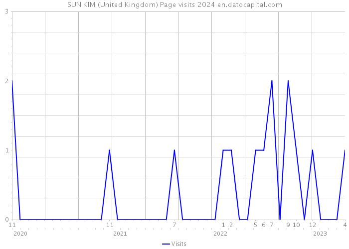 SUN KIM (United Kingdom) Page visits 2024 