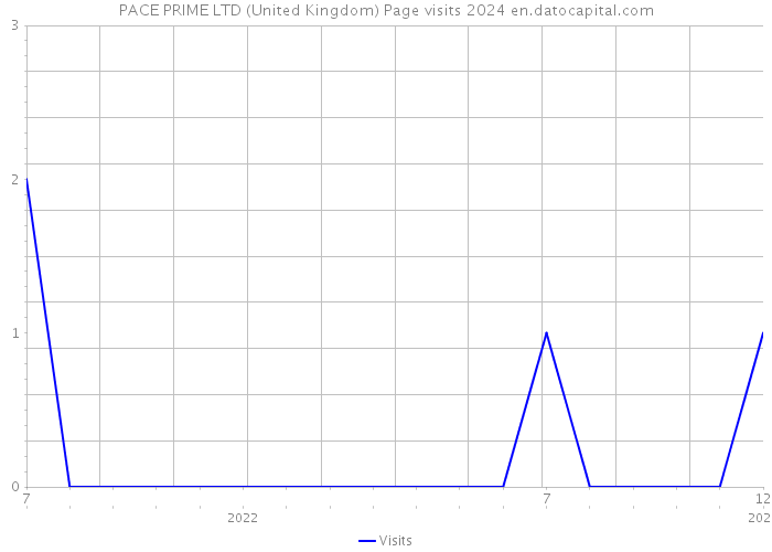 PACE PRIME LTD (United Kingdom) Page visits 2024 