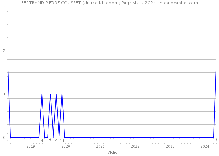 BERTRAND PIERRE GOUSSET (United Kingdom) Page visits 2024 