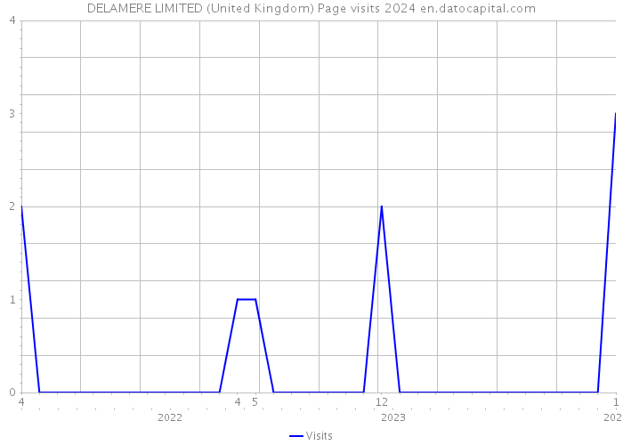 DELAMERE LIMITED (United Kingdom) Page visits 2024 