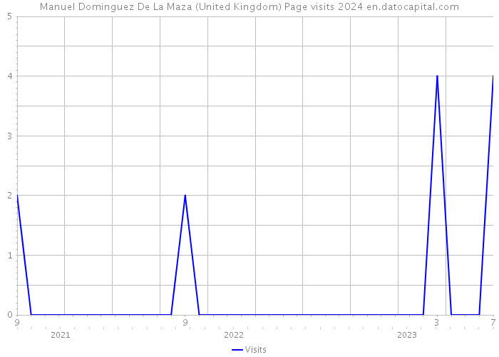 Manuel Dominguez De La Maza (United Kingdom) Page visits 2024 