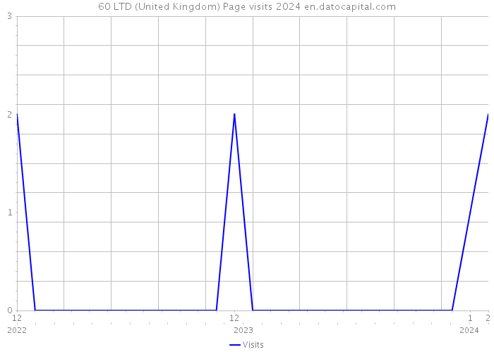 60 LTD (United Kingdom) Page visits 2024 