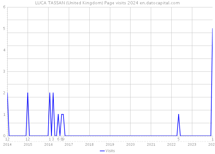 LUCA TASSAN (United Kingdom) Page visits 2024 