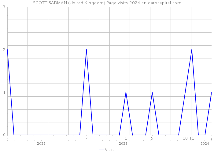 SCOTT BADMAN (United Kingdom) Page visits 2024 