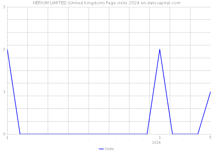 NERIUM LIMITED (United Kingdom) Page visits 2024 