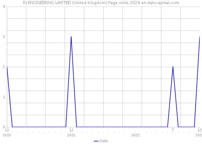 RJ ENGINEERING LIMITED (United Kingdom) Page visits 2024 