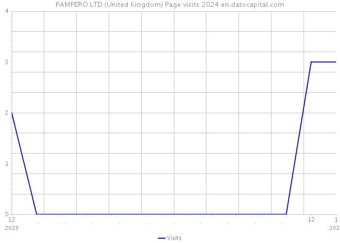 PAMPERO LTD (United Kingdom) Page visits 2024 