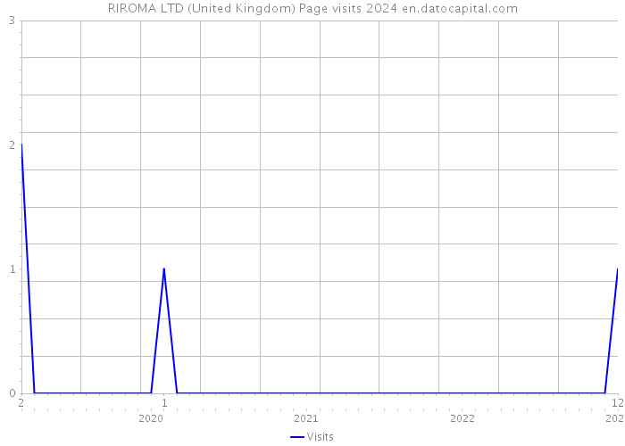 RIROMA LTD (United Kingdom) Page visits 2024 
