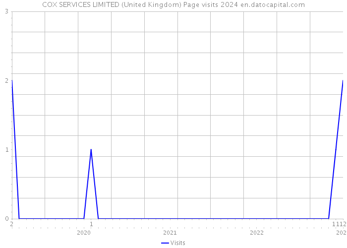 COX SERVICES LIMITED (United Kingdom) Page visits 2024 