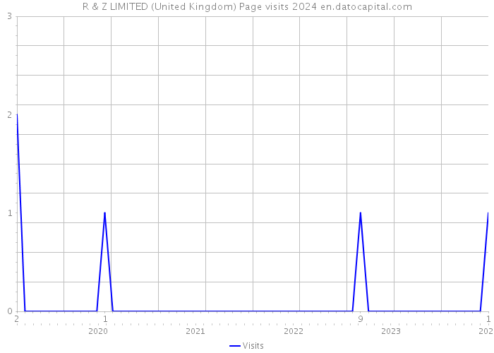 R & Z LIMITED (United Kingdom) Page visits 2024 