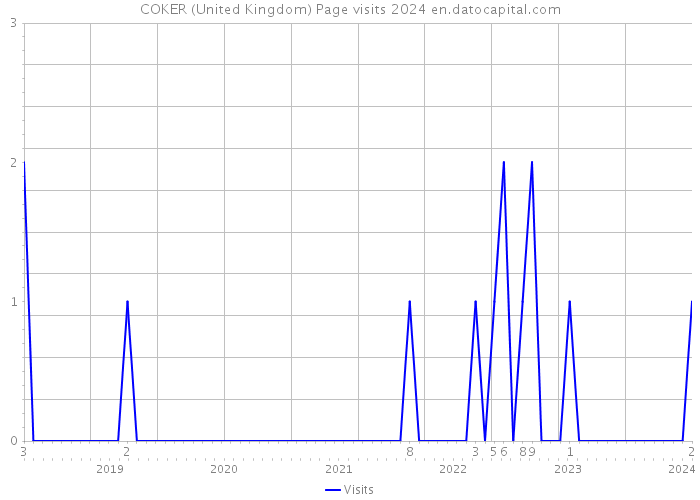 COKER (United Kingdom) Page visits 2024 