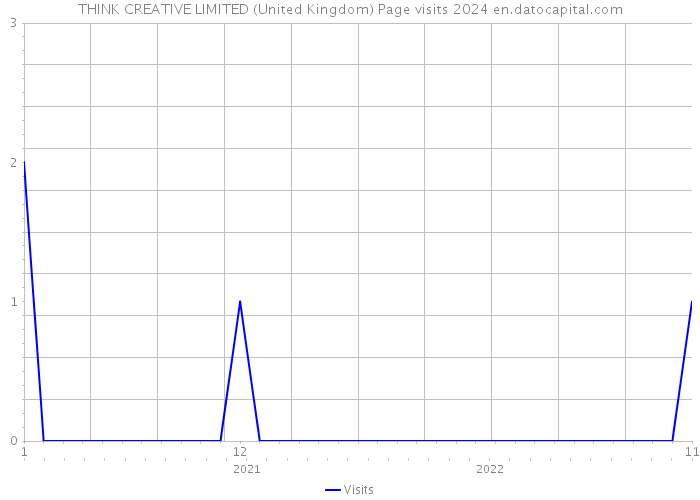 THINK CREATIVE LIMITED (United Kingdom) Page visits 2024 