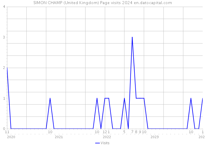 SIMON CHAMP (United Kingdom) Page visits 2024 