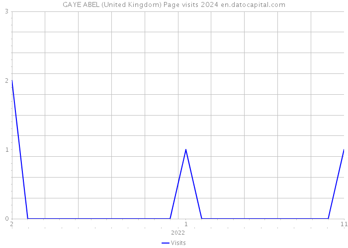 GAYE ABEL (United Kingdom) Page visits 2024 