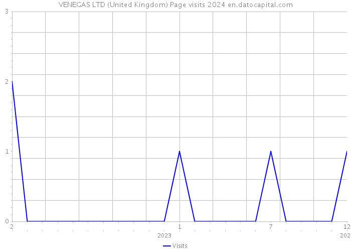 VENEGAS LTD (United Kingdom) Page visits 2024 