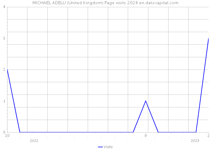 MICHAEL ADELU (United Kingdom) Page visits 2024 