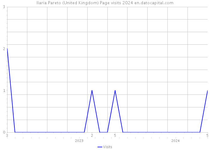 Ilaria Pareto (United Kingdom) Page visits 2024 