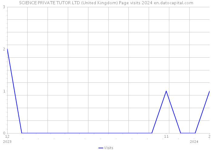 SCIENCE PRIVATE TUTOR LTD (United Kingdom) Page visits 2024 